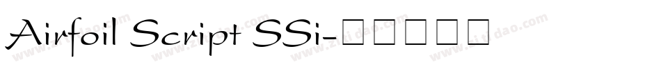 Airfoil Script SSi字体转换